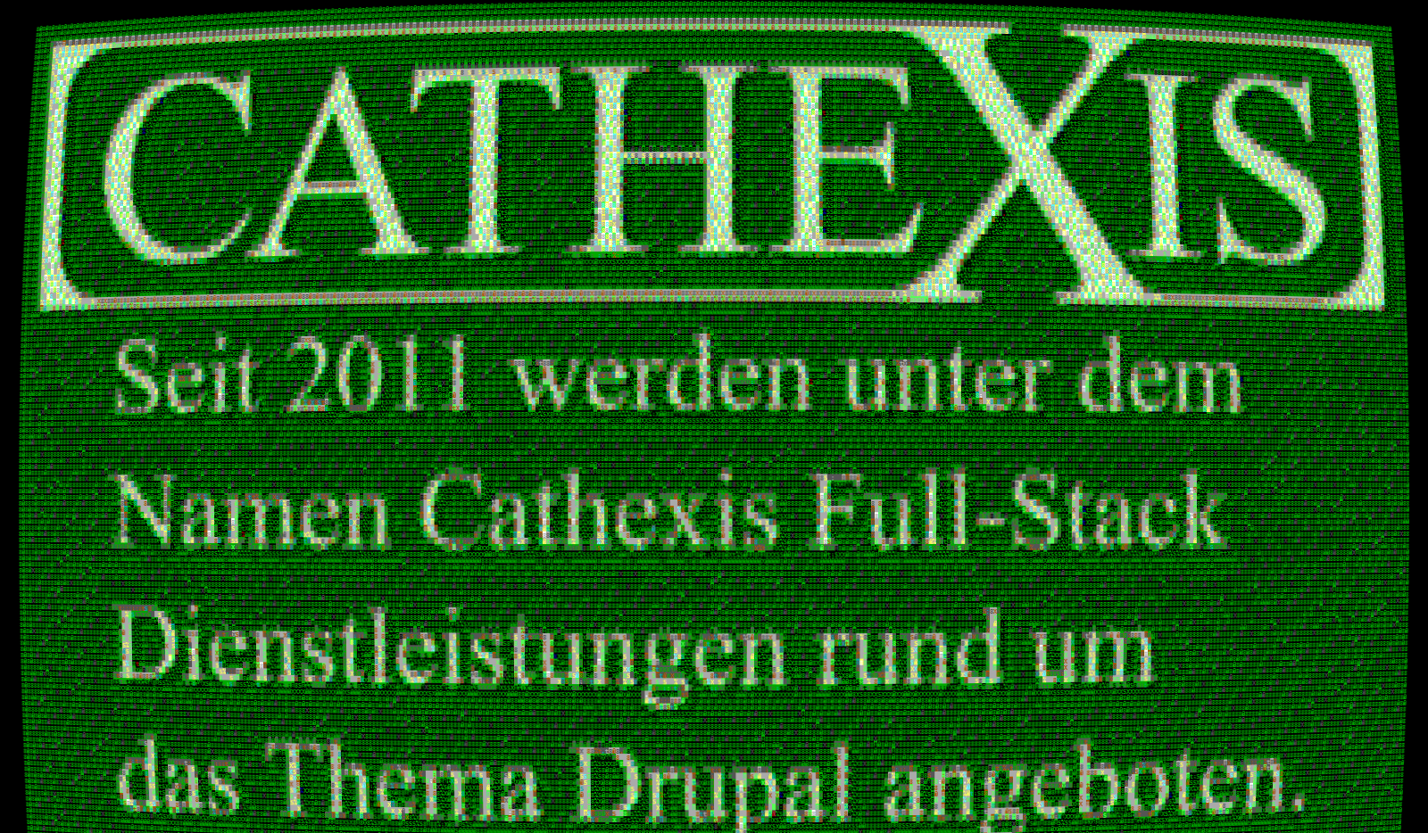 Seit 2011 werden unter dem Namen Cathexis Full-Stack Dienstleistungen rund um das Thema Drupal angeboten.